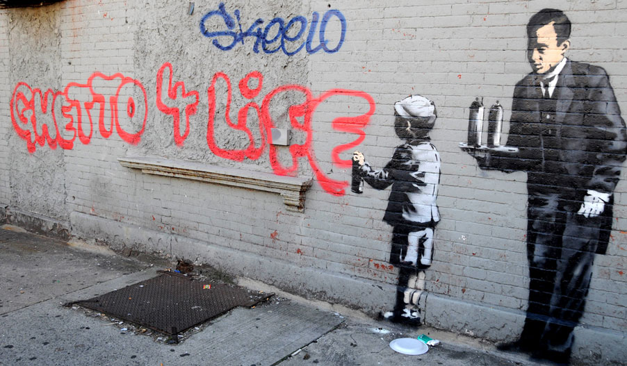 Banksy Artist In Residence Video De Sus Obras En Ny