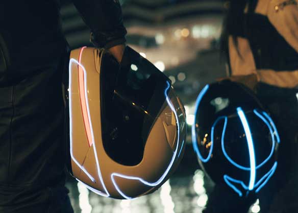 Cascos Luminiscentes LightMode