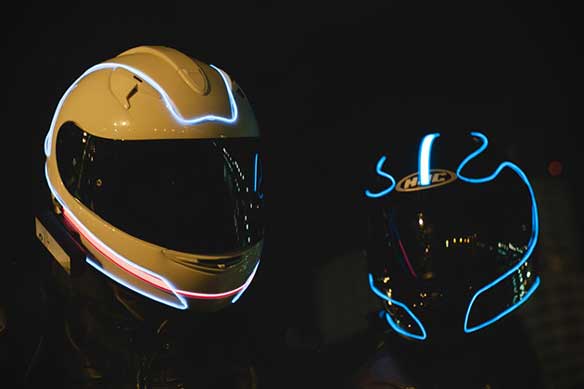 Cascos Luminiscentes LightMode