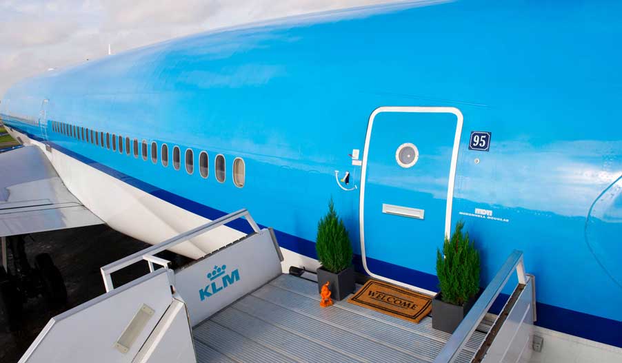 Avion KLM convertido en apartamento