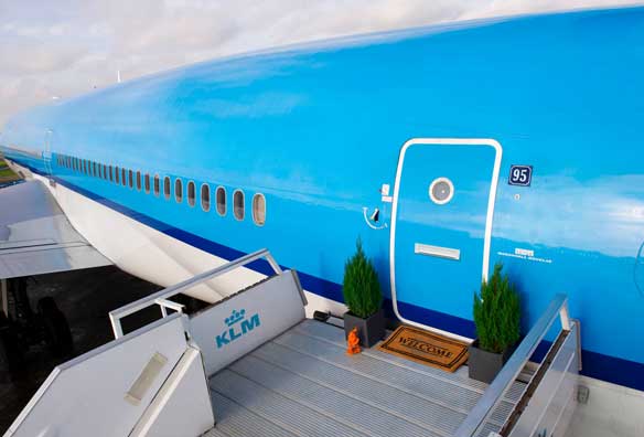 Avion KLM convertido en apartamento